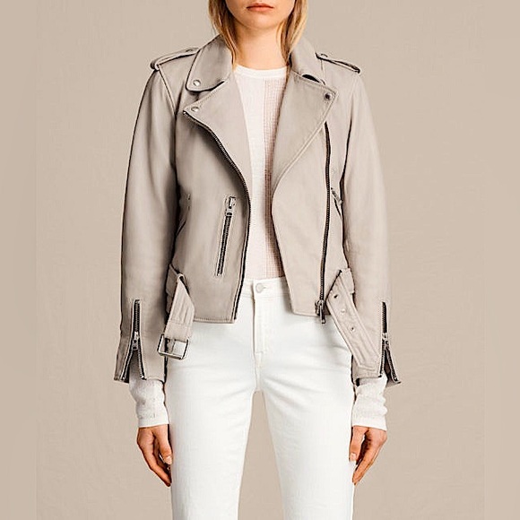 ALLSAINTS SUEDE BALFERN BIKER JACKET - Picture 5 of 17